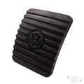 Rem- en koppelingspedaal rubber met logo, Nieuw model - Orgineel voor T1, Kever, KG — VintageDub