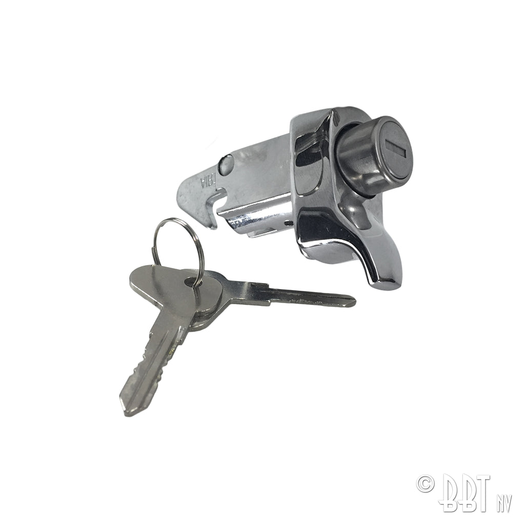 Motorklepslot met sleutel, Chroom TQ voor T2 — VintageDub