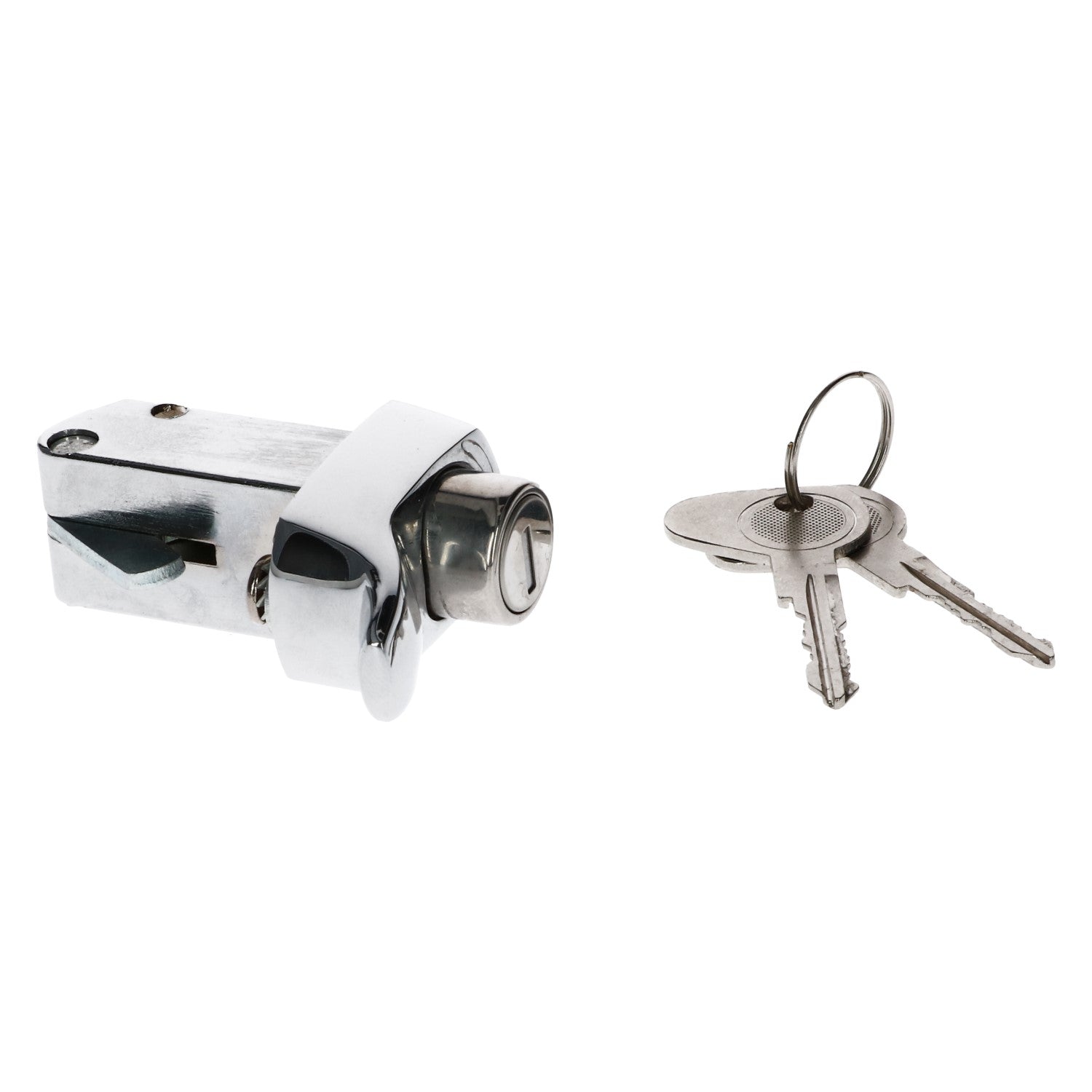 Motorklepslot met sleutel, Chroom TQ detail — T2