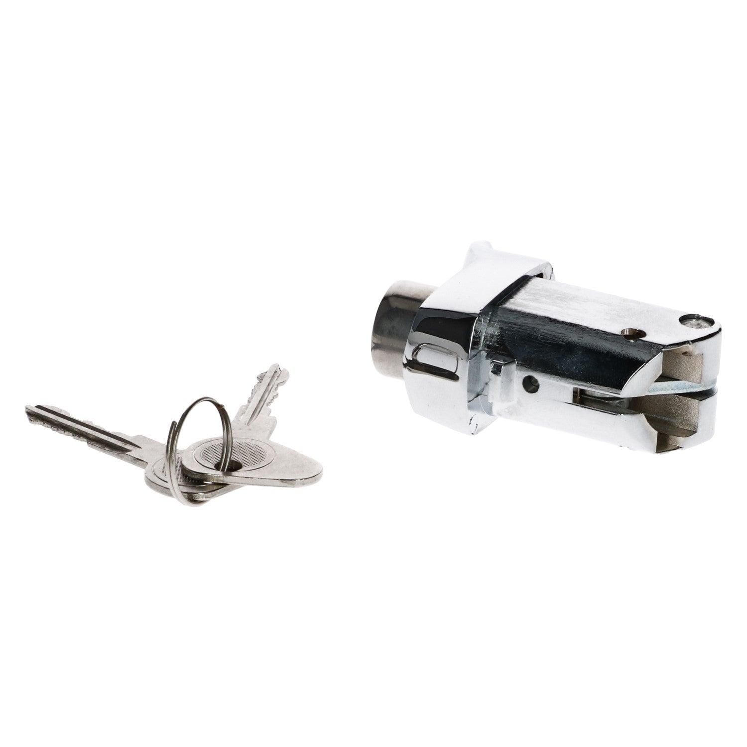 Motorklepslot met sleutel, Chroom TQ detail — T2