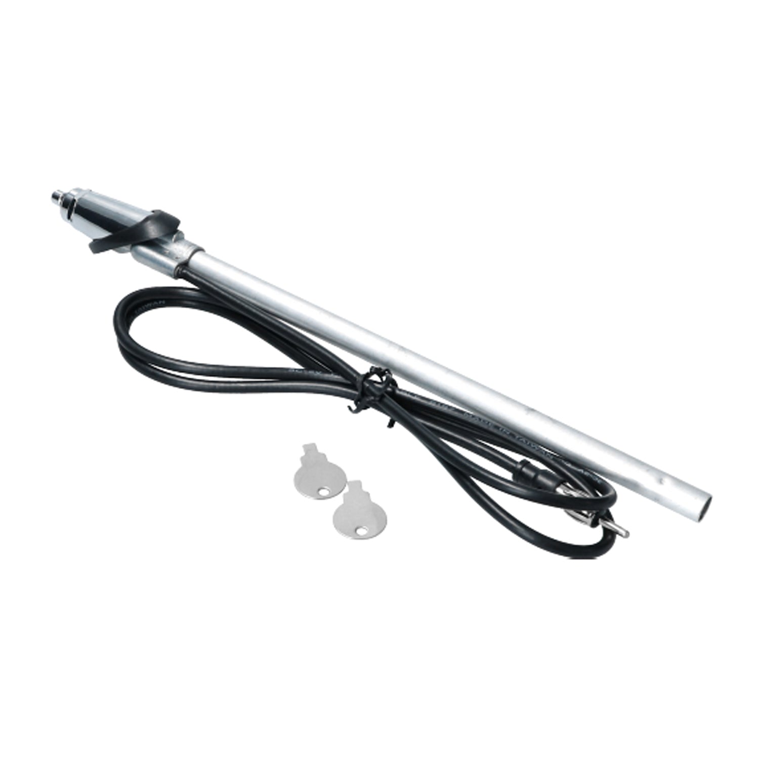 Antenne met chroom voet detail — T2, Kever
