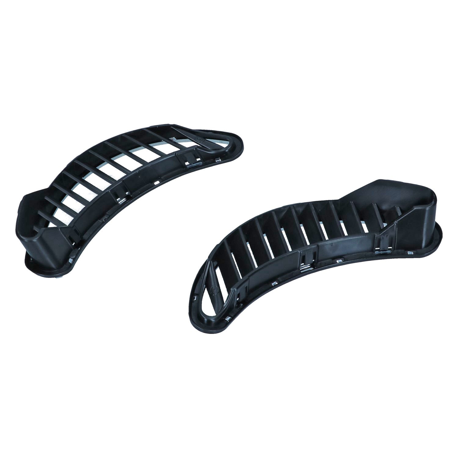 Ventilatieroosters achter zijruit Zwart/RVS verchroomd detail — Kever
