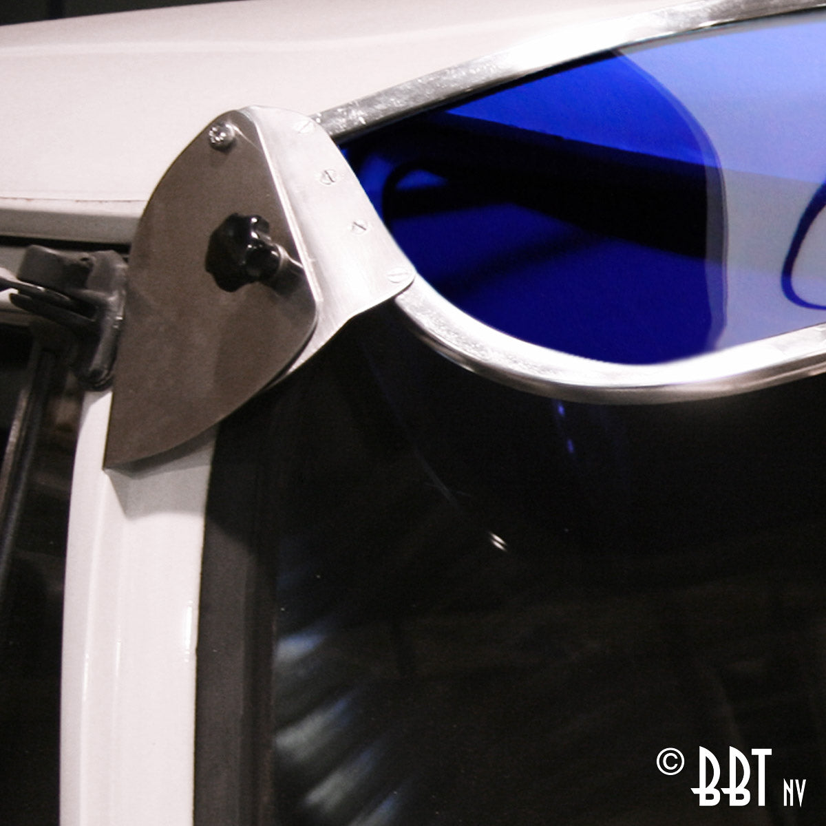 Zonnescherm, blauw detail — T2