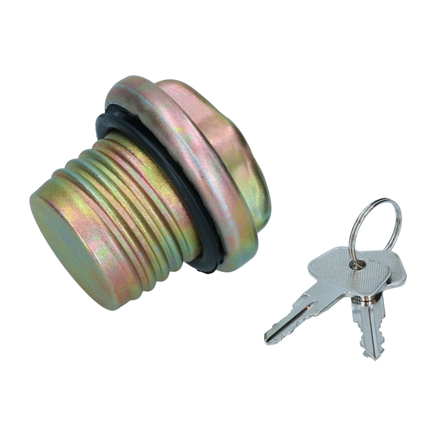 Benzinedop met slot, schroefdraadsluiting detail — Kever, KG
