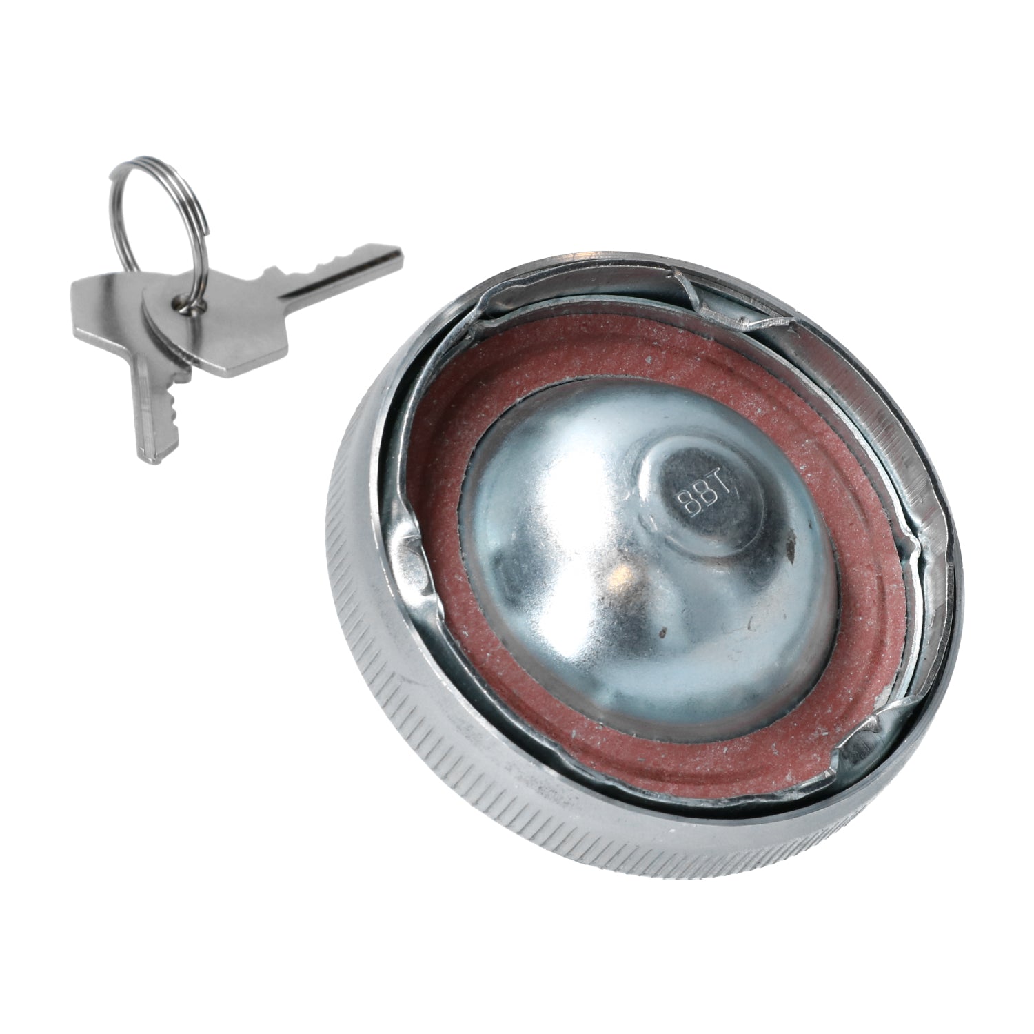 Benzinedop met slot detail — T2