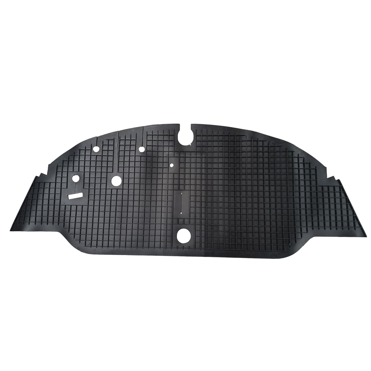 Rubber vloermat vooraan RHD (zwart) detail — T1