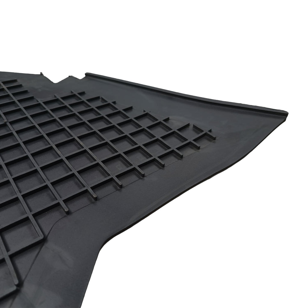 Rubber vloermat vooraan LHD (zwart) detail — T1