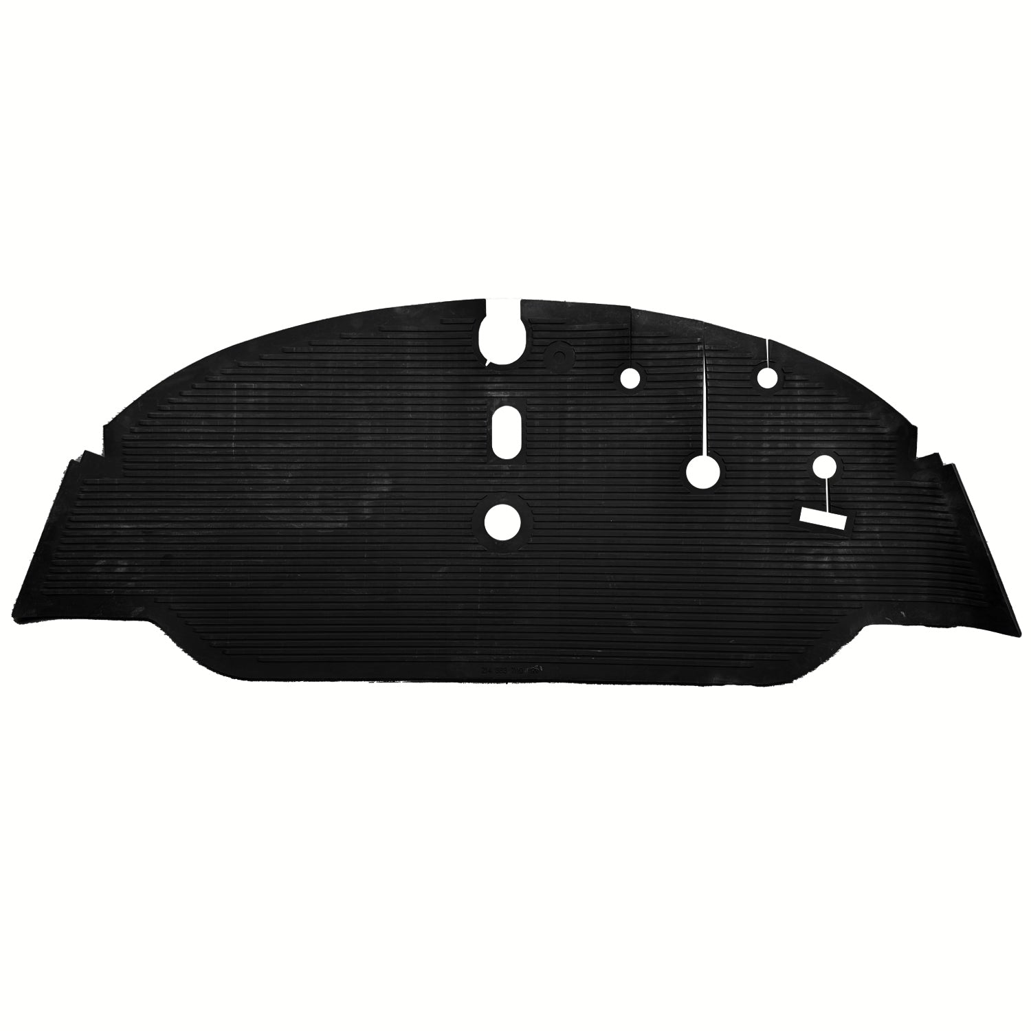 Rubber vloermat vooraan RHD (zwart) voor T1 — VintageDub