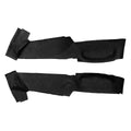 Rubber matten doorloop (met wand achter stoel) zwart voor T2 — VintageDub