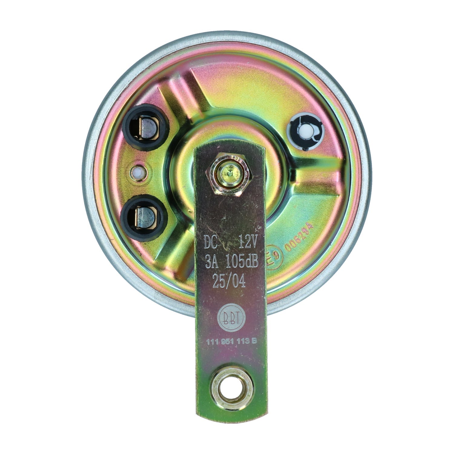 Claxon 12V detail — T1, T2, Kever, KG