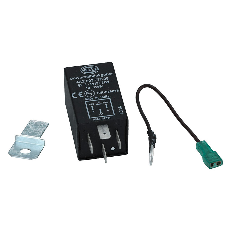 Knipperlichtrelais 6 Volt elektronisch (4 pinnen) voor T1, Kever, KG — VintageDub