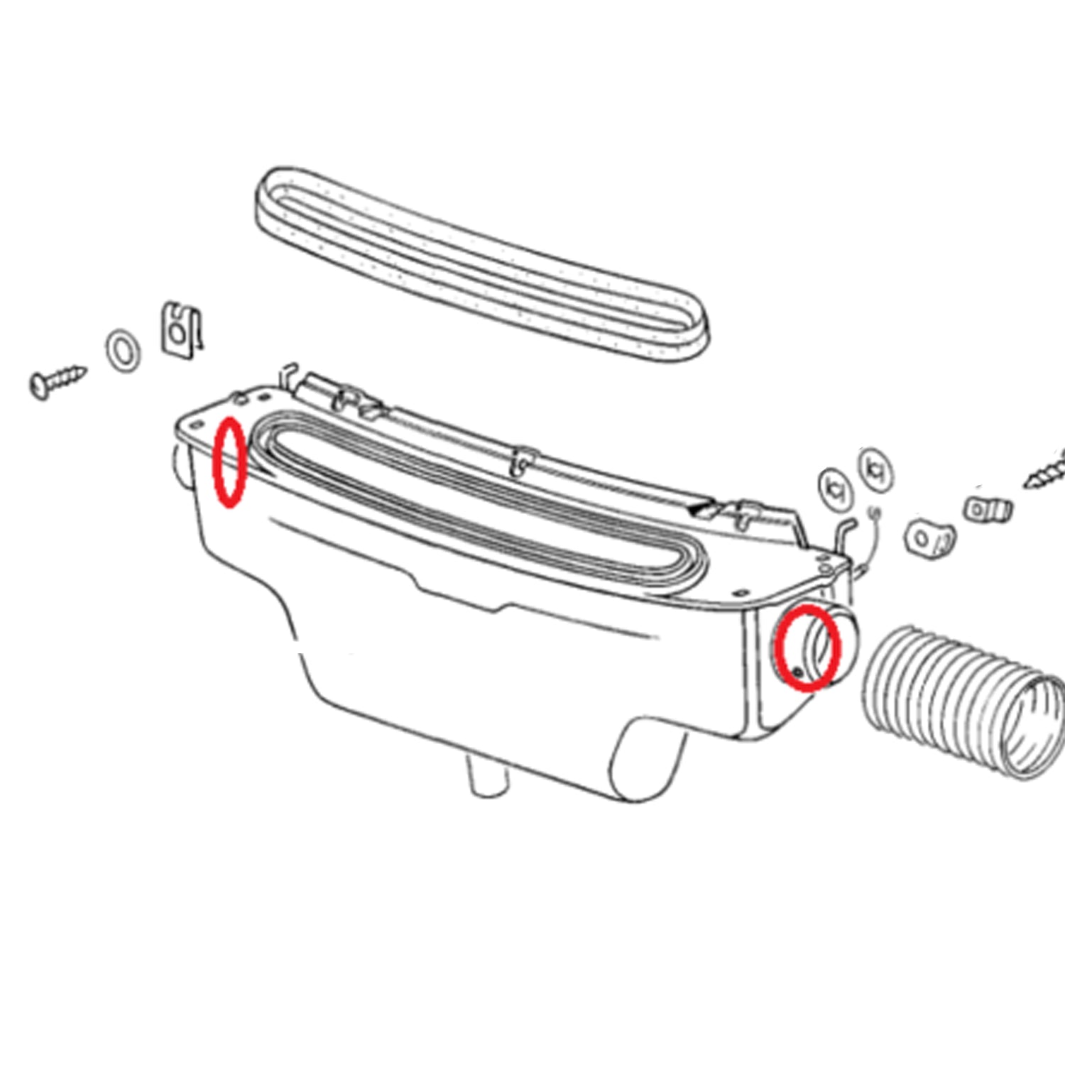 Dichting luchtklep ventilatiebox detail — Kever