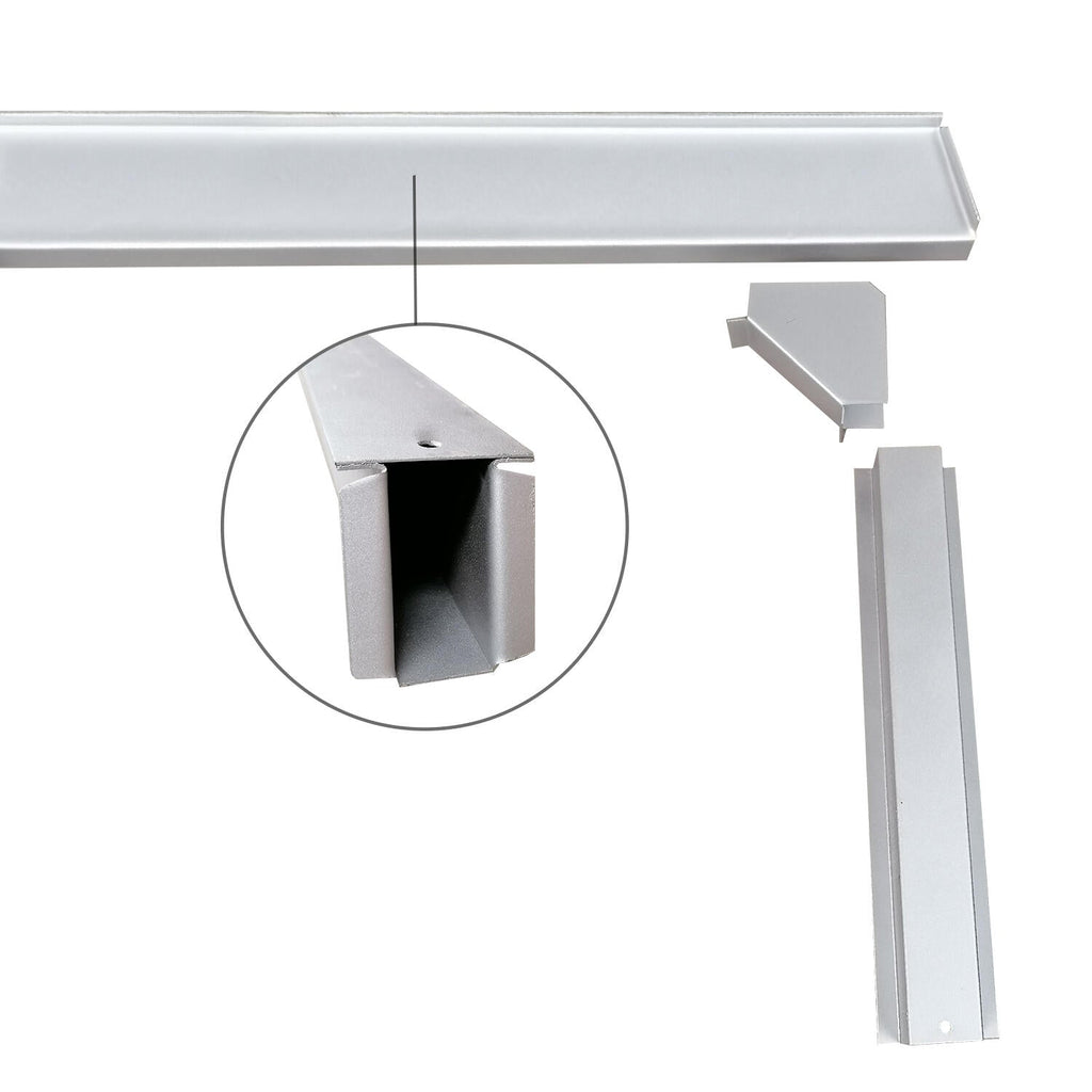 lengte balken set onder laadbed pick-up (enkel/dubbel cabin) detail — T1, T2