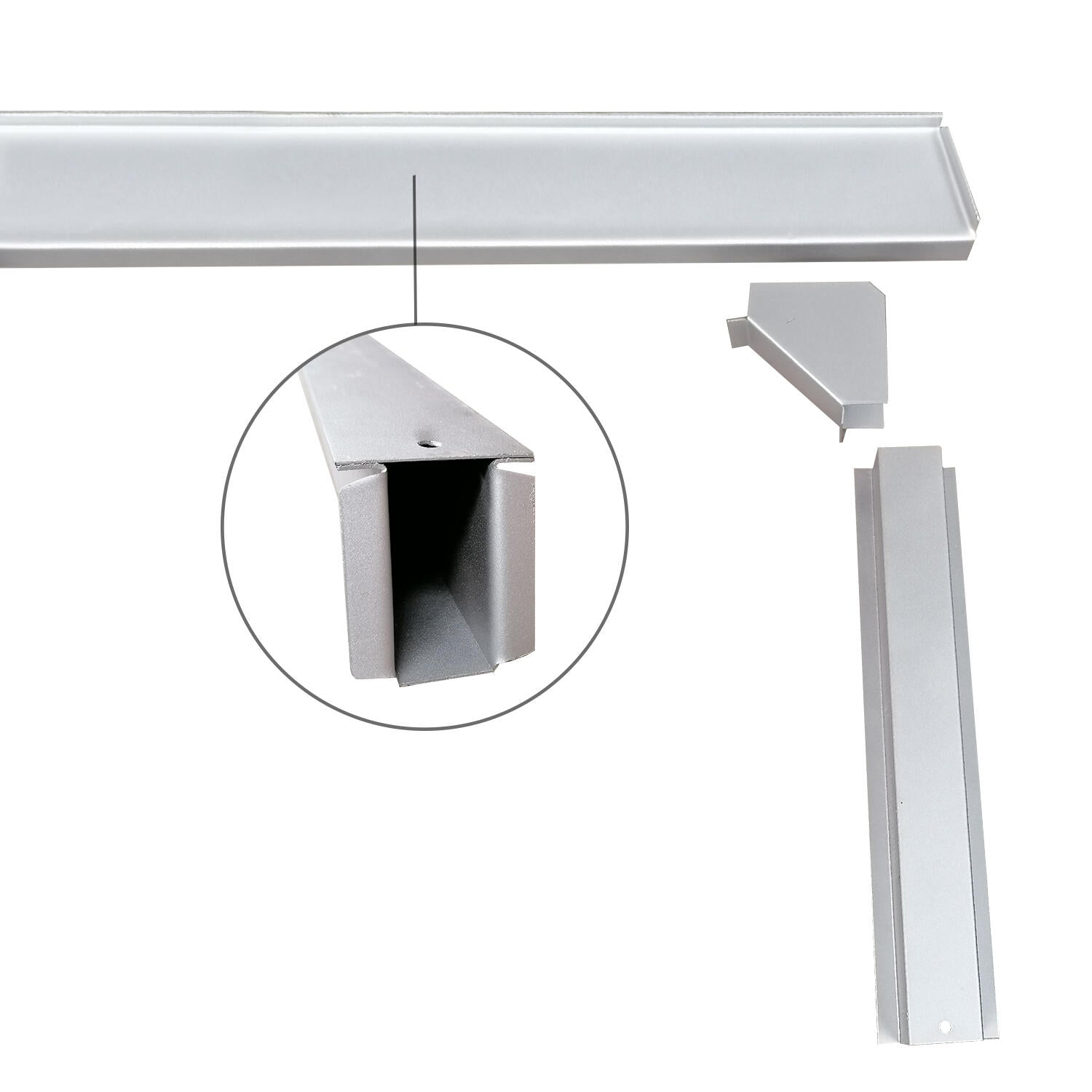 lengte balken set onder laadbed pick-up (enkel/dubbel cabin) detail — T1, T2
