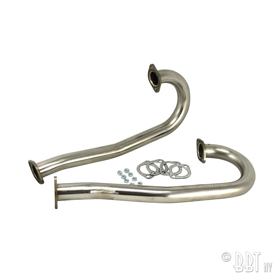 J-Tubes 38mm met flenzen, inox voor T1, T2, Kever, KG — VintageDub