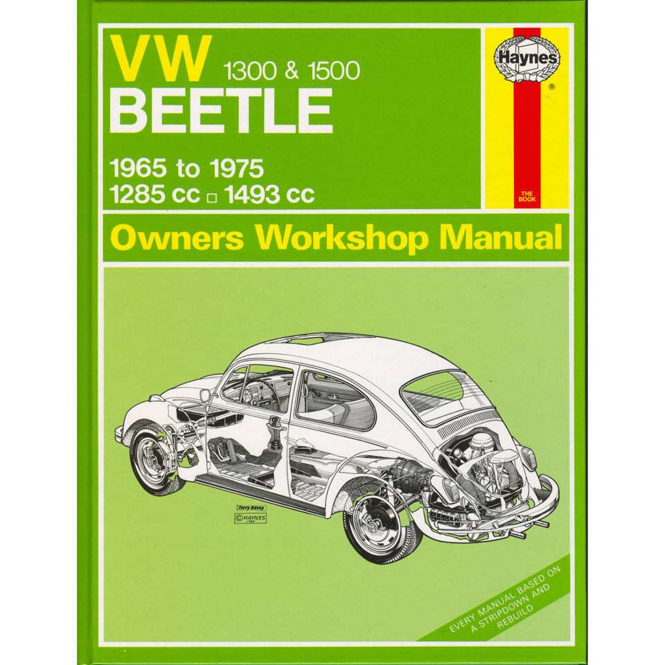 VW 1300 & 1500 Kever Manual, Engels, J.H. Haynes detail — Kever