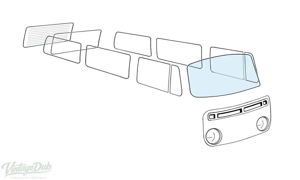 Voorruit blank detail — T2