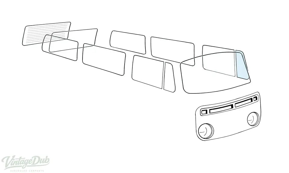 Tochtruit vast, links detail — T2