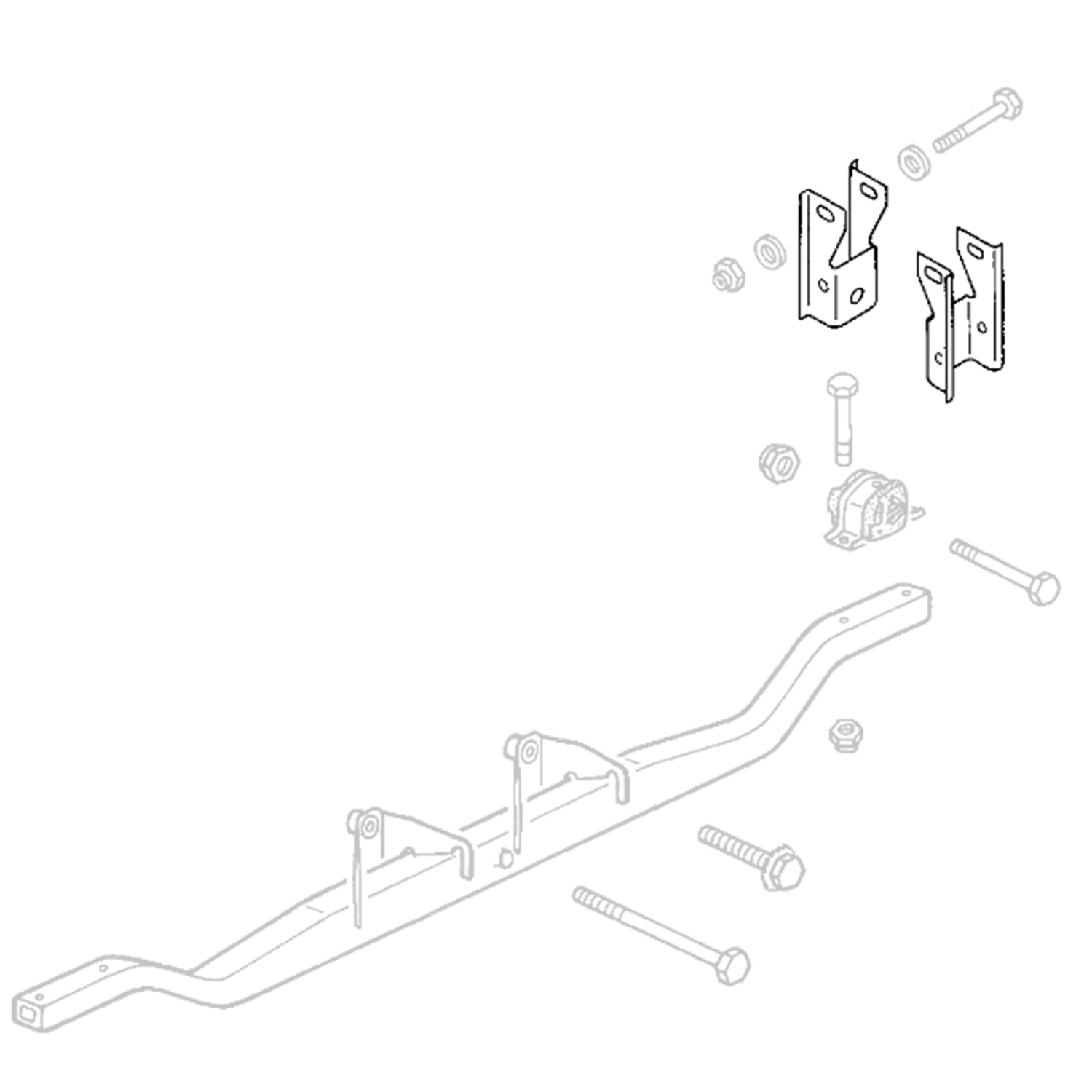 Motor ophangbeugel (Type1) detail — T2