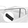 VW Cox | Joints entre vitre latérale et cadre cabriolet (5 metres) | 151 837 439B + 151 845 321