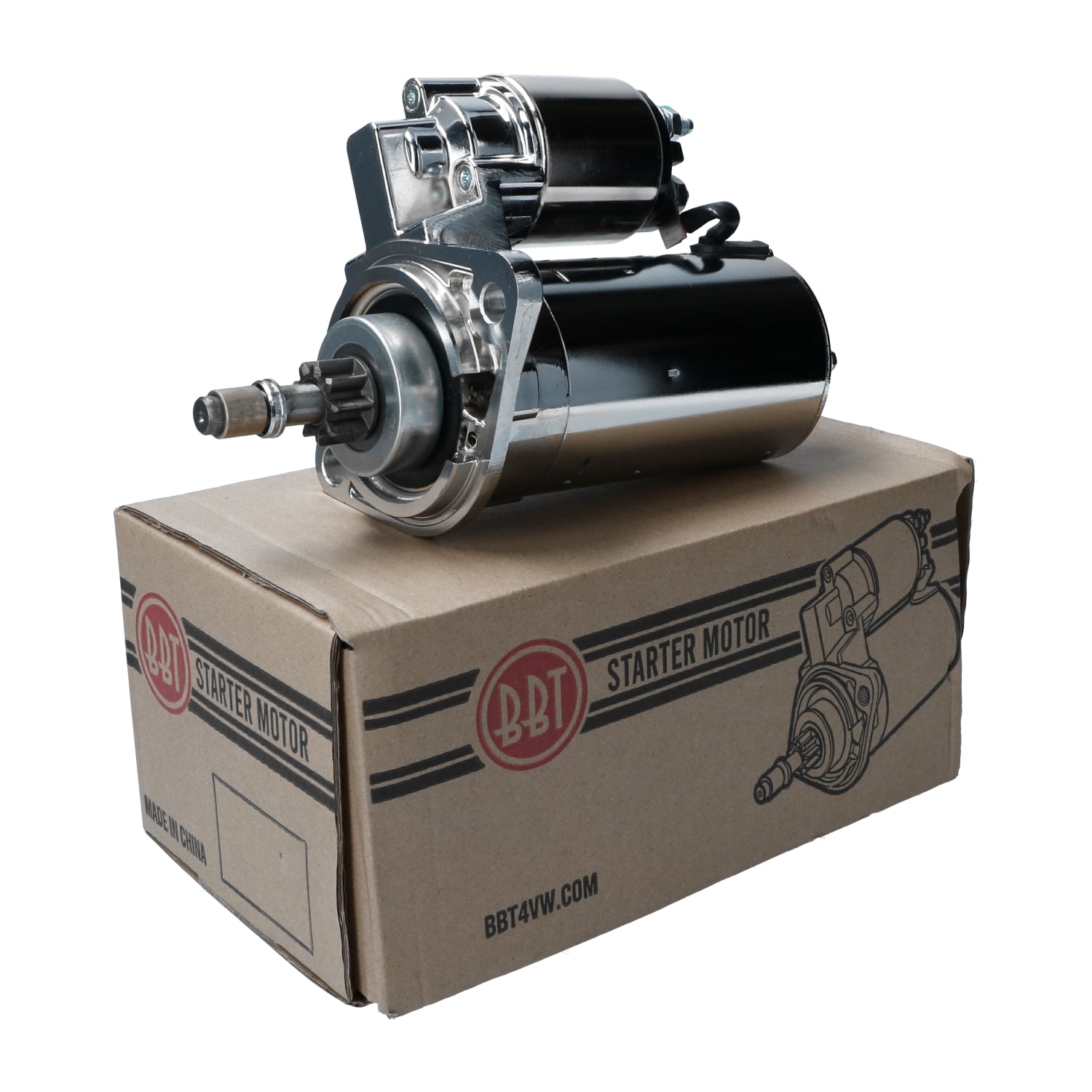 Startmotor 12V, 1.4 KW (Chroom) detail — T1, T2, Kever, KG