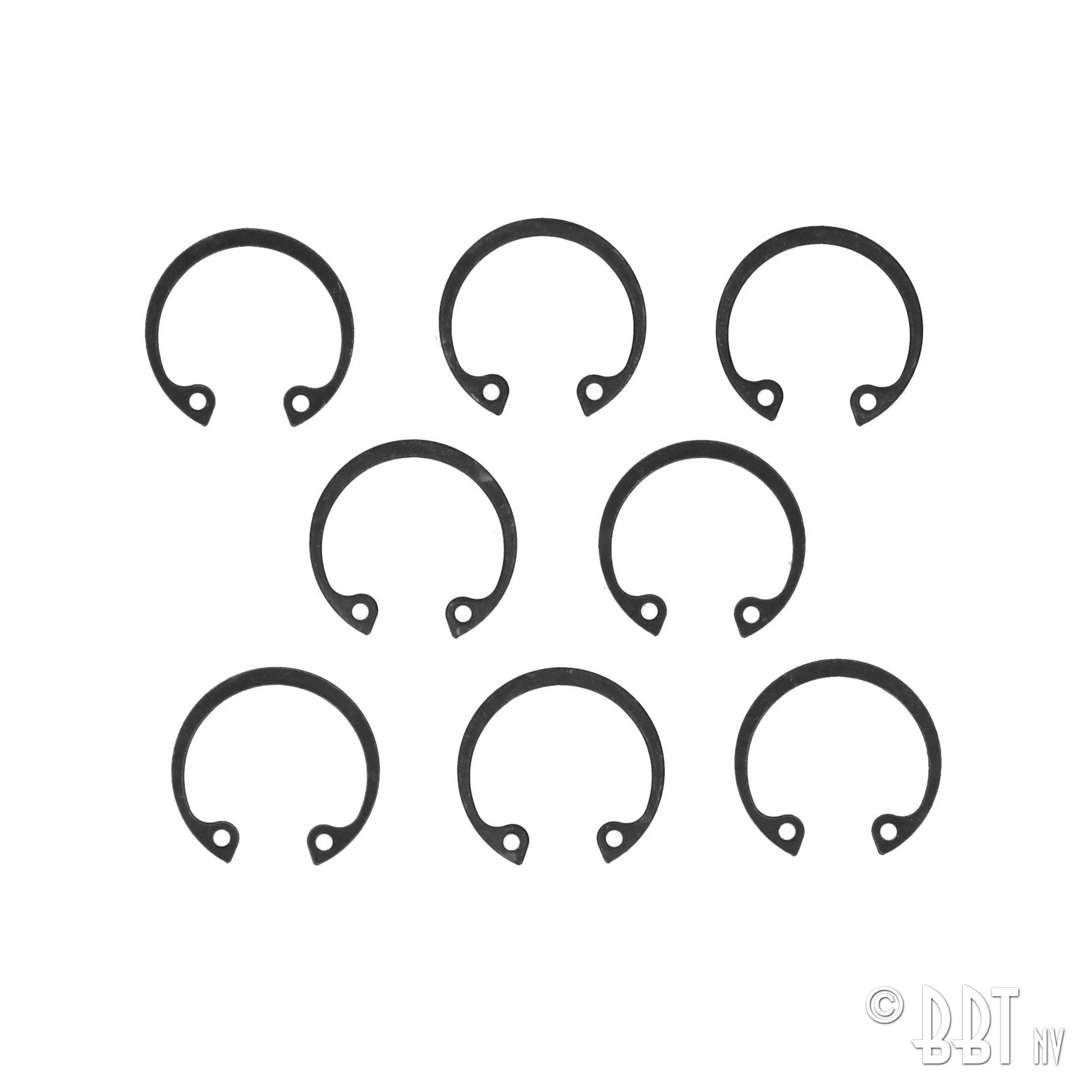 Zuigerpenclipsen - 22mm detail — T1, T2, Kever, KG