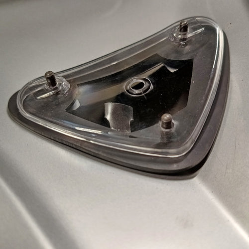 VW Kever | Rubber nummerplaatverlichting plexi afdekplaatje binnenkant | 10/52-07/57 | 111 943 197