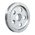 VW T1 Combi, T2 Combi, Cox, KG | Poulie aluminium 145mm (avec trous), graduation noire