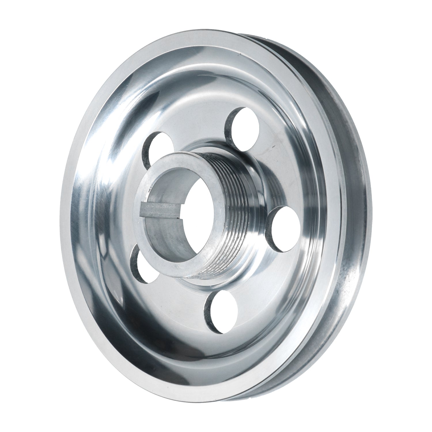 VW T1 Bus, T2 Bus, Kever, KG | Poelie aluminium 145mm (met gaten), zwarte gradeverdeling