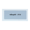 Kleurcode sticker L10A - rallyegelb voor VW T1 Bus, T2 Bus, Kever en Karmann Ghia - VintageDub