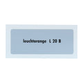 Kleurcode sticker L20B - leuchtorange voor VW T1 Bus, T2 Bus, Kever en Karmann Ghia - VintageDub