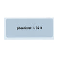 Kleurcode sticker L32K - phoenixrot voor VW T1 Bus, T2 Bus, Kever en Karmann Ghia - VintageDub