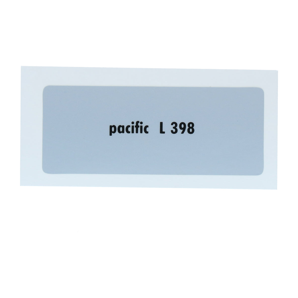 Kleurcode sticker L398 - pacific voor VW T1 Bus, T2 Bus, Kever en Karmann Ghia - VintageDub