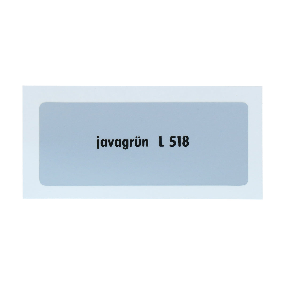 Kleurcode sticker L518 - javagrün voor VW T1 Bus, T2 Bus, Kever en Karmann Ghia - VintageDub