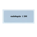 Kleurcode sticker L544 - roulettegrün voor VW T1 Bus, T2 Bus, Kever en Karmann Ghia - VintageDub