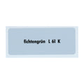 Kleurcode sticker L61K - fichtengrün voor VW T1 Bus, T2 Bus, Kever en Karmann Ghia - VintageDub