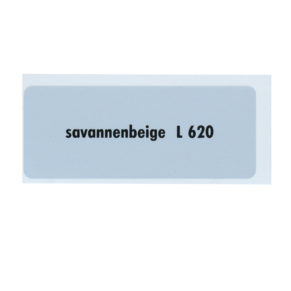 Kleurcode sticker L620 - svannenbeige voor VW T1 Bus, T2 Bus, Kever en Karmann Ghia - VintageDub