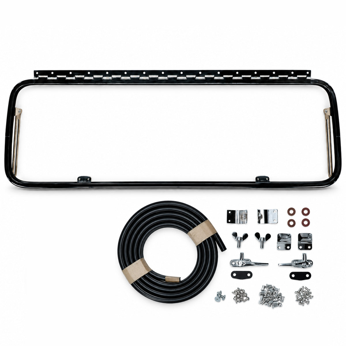 Safari window, rear, High Quality Chrome | VW T1 Bus, T2 Bus 08/63-07/79
