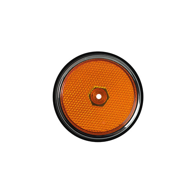 Zijreflector en rubber vooraan - oranje, chroom detail — T2