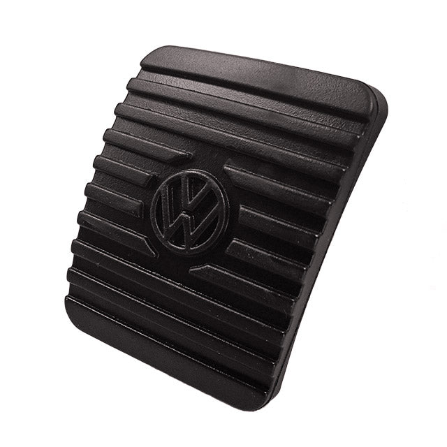 Rem- en koppelingspedaal rubber met logo, Nieuw model - Orgineel detail — T1, Kever, KG