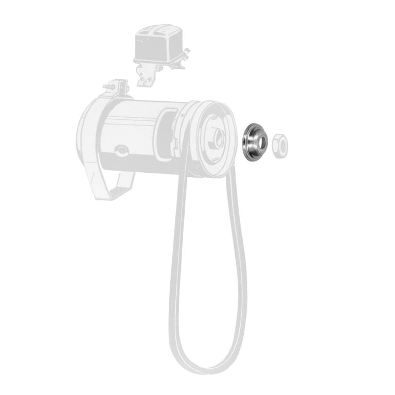 Ring tussen moer en regelringen dynamo/alternateur poelie detail — T1, T2, Kever, KG