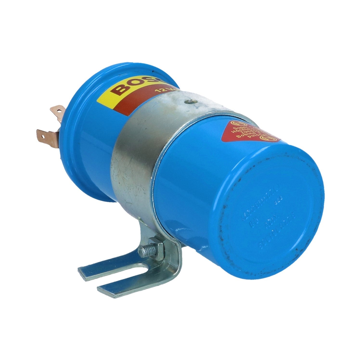 Bobijn blauw Bosch 12 volt 'vintage' detail — T1, T2, Kever, KG