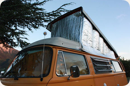 VW T2 Bus | Isolatie buitenzijde opklapdak Westfalia, 7-laags, 8/78-7/79 T2b