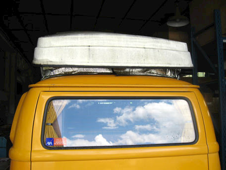 VW T2 Bus | Isolatie buitenzijde opklapdak Westfalia, 7-laags, 8/78-7/79 T2b