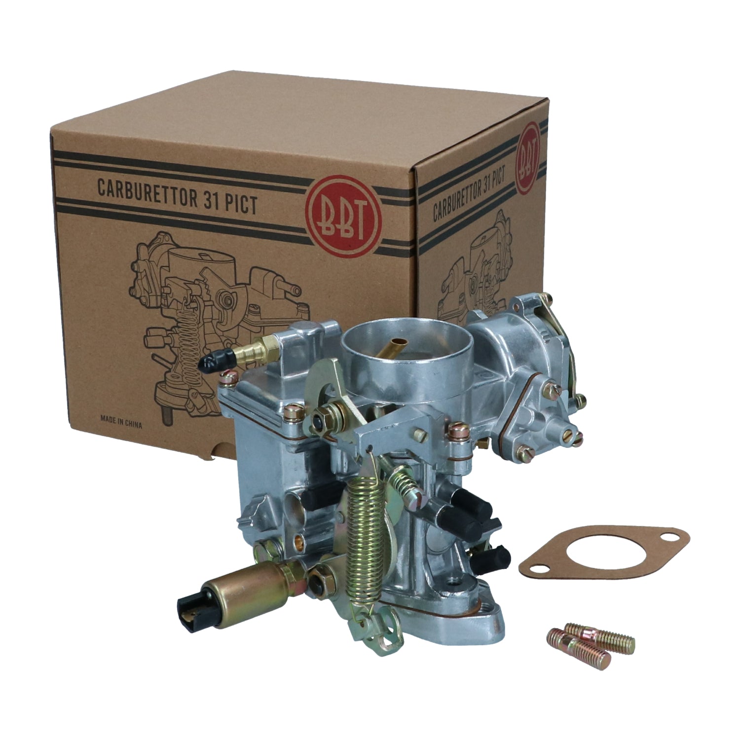 Carburator 31 PICT detail — T1, T2, Kever, KG