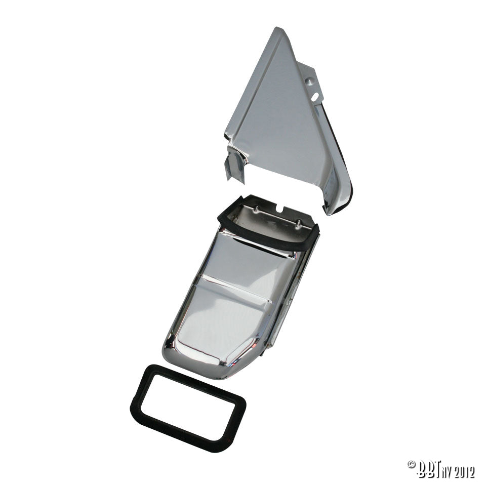 Platen rond oliekoeler, chroom voor T1, T2, Kever, KG — VintageDub