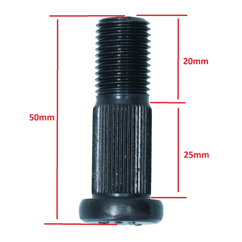 Wielstud vooraan, M14 x 50mm detail — T2