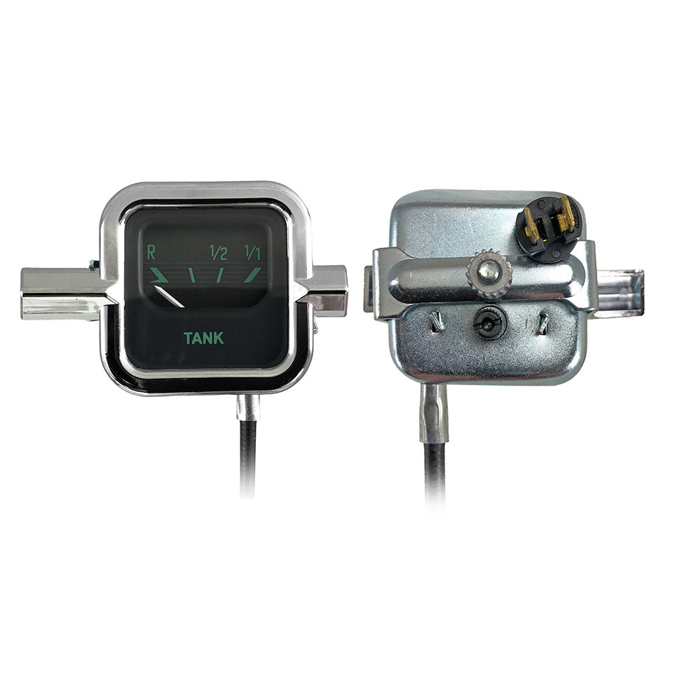 Benzinemeter mechanisch - Groen detail — Kever