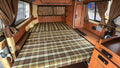 VW T2 Combi | Set de rideaux, marron, 10 pièces, Westfalia, 08/1967-07/1979