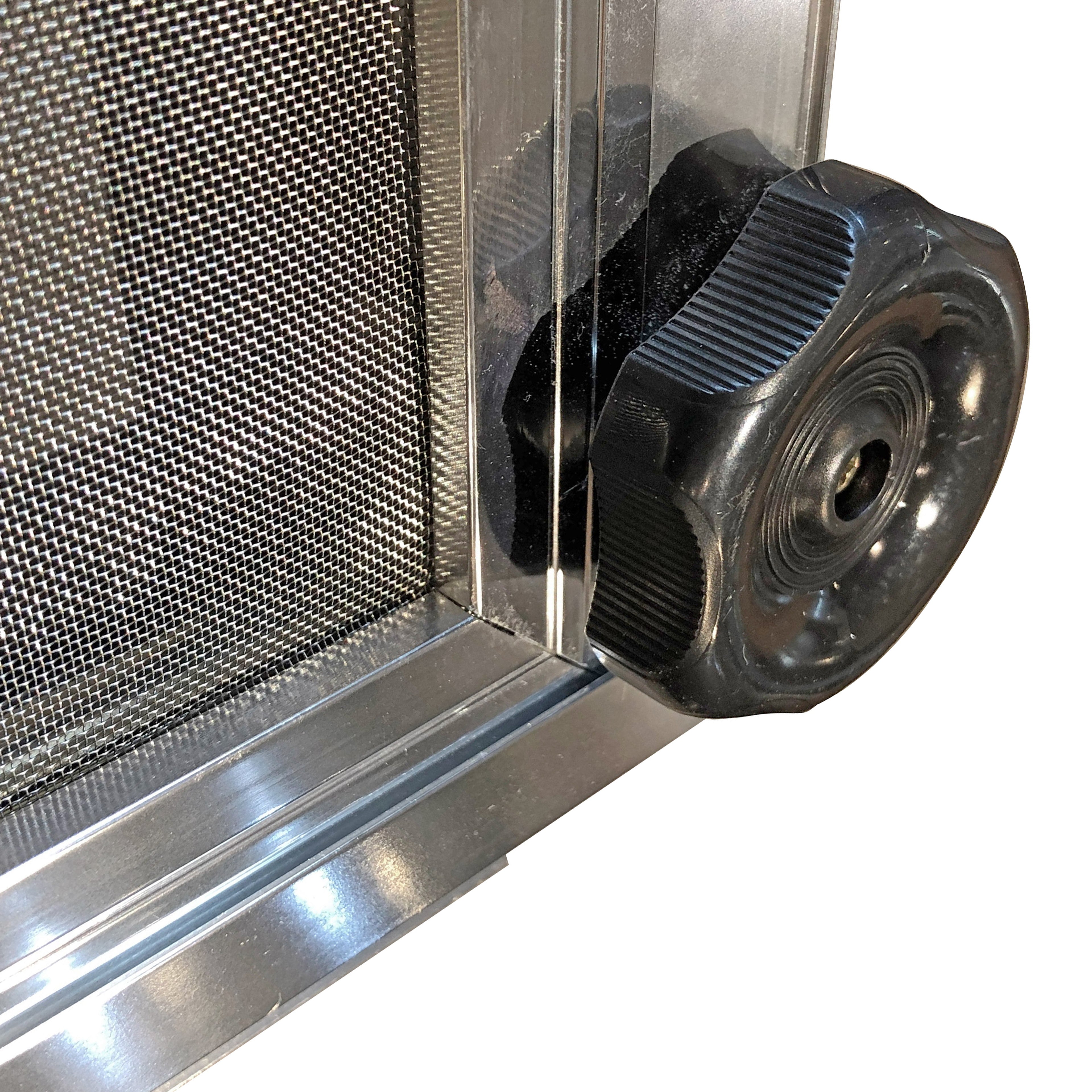 Westfalia louvre raam compleet, knop rechts detail — T2